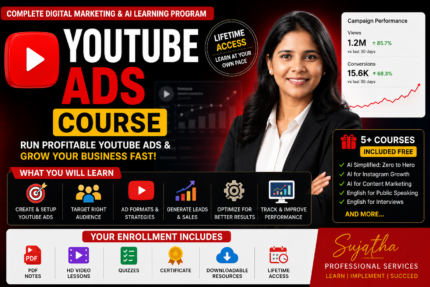 YouTube Ads Course - Complete Digital Marketing & AI Learning Program